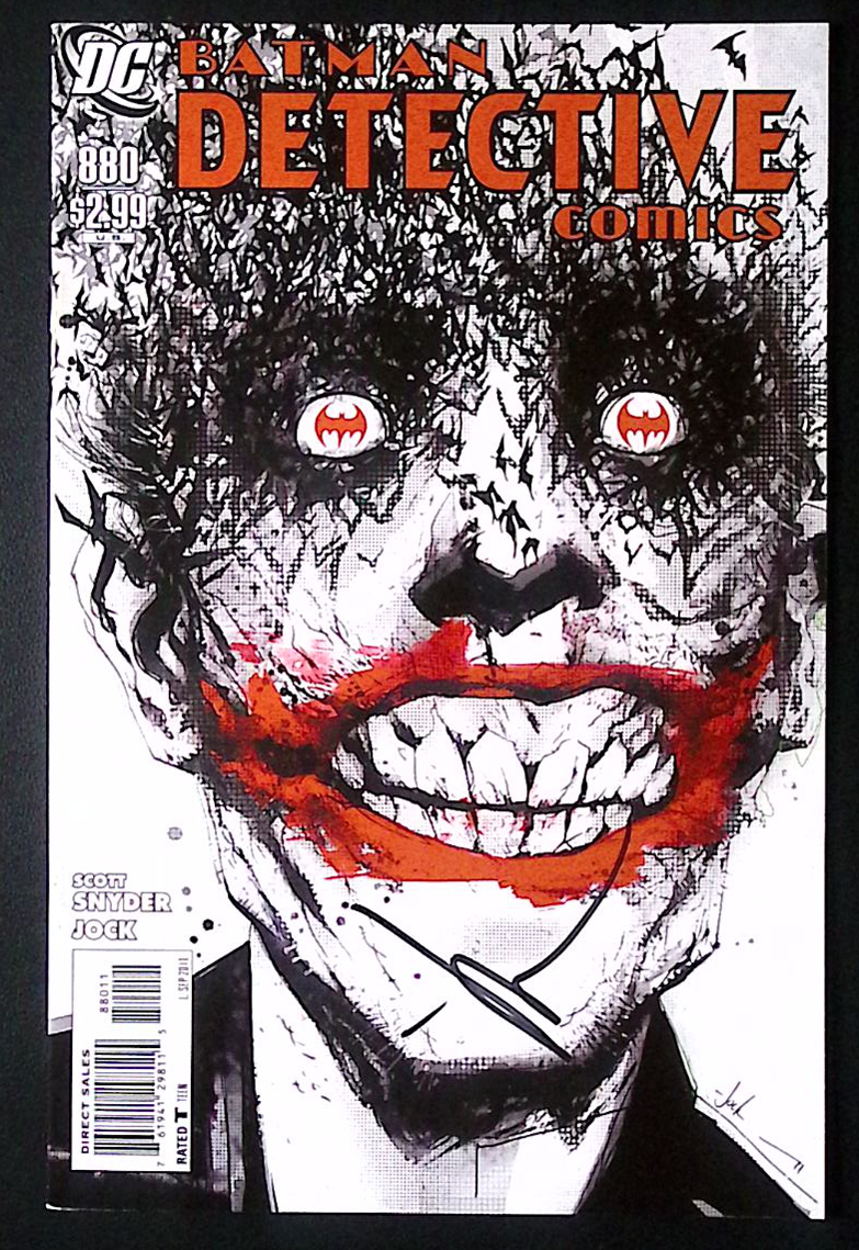 Detective Comics #880 – Iconic Jock Joker Cover – Signed by Jock – Estimated VF/NM
