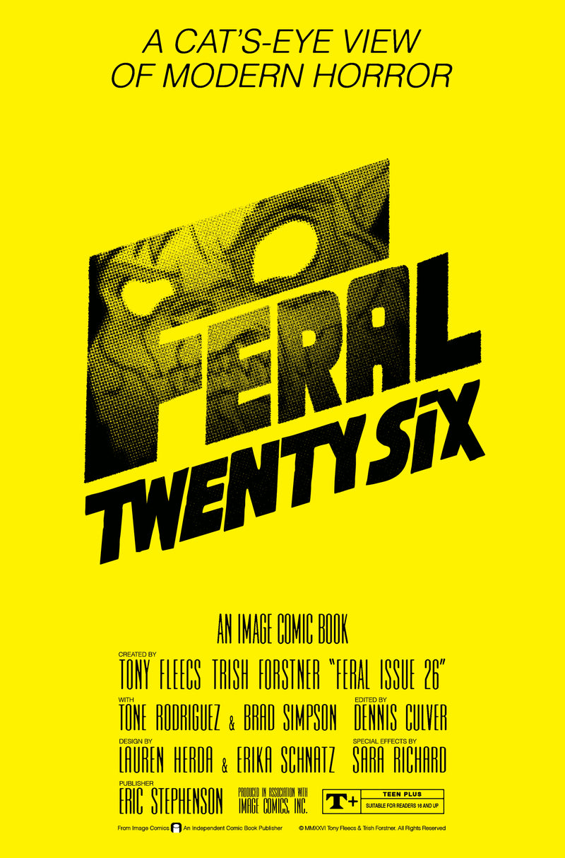 Feral #26 Cover B Tony Fleecs & Trish Forstner the Shining Homage Variant