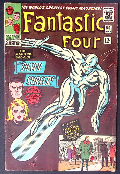 Fantastic Four #50 (1966) VG – Silver Surfer vs Galactus