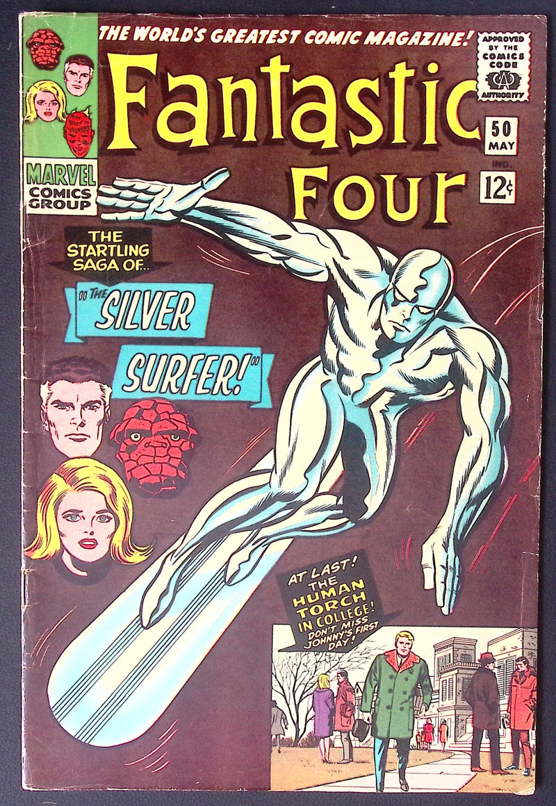Fantastic Four #50 (1966) VG – Silver Surfer vs Galactus