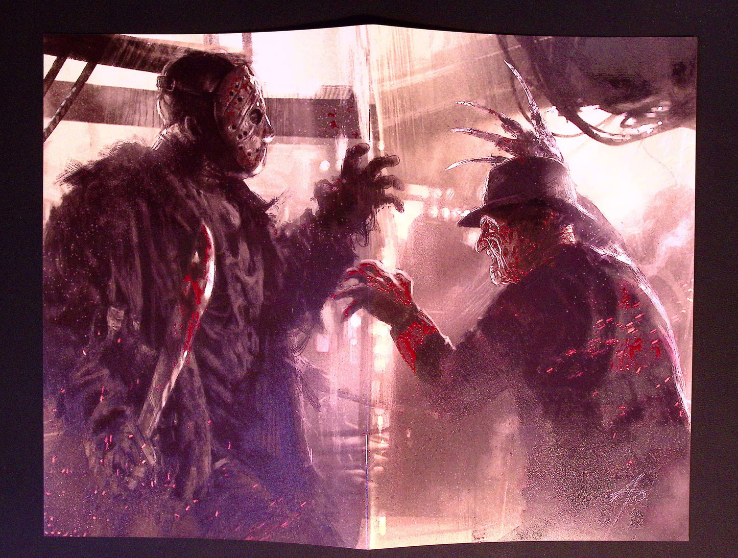 Birth of a Slasher – Freddy vs Jason Rudy AO Ultra Foil (Ltd 100) 84 UK Comic Exclusives & Rare Variants – Foils & Incentives | Redsters Comics Redsters Comics Redsters Comics