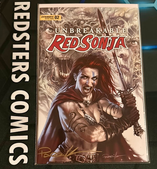 UNBREAKABLE RED SONJA #2 SIGNED COA