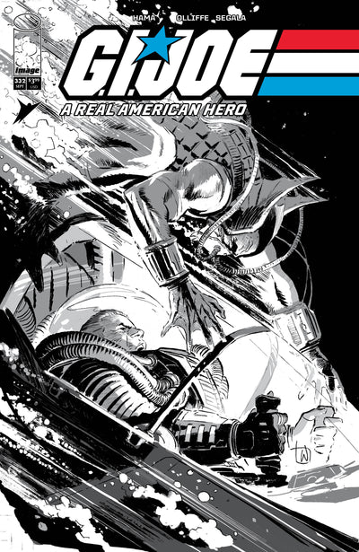 G.I. Joe a Real American Hero #332 Cover B Lee Weeks B&W Variant