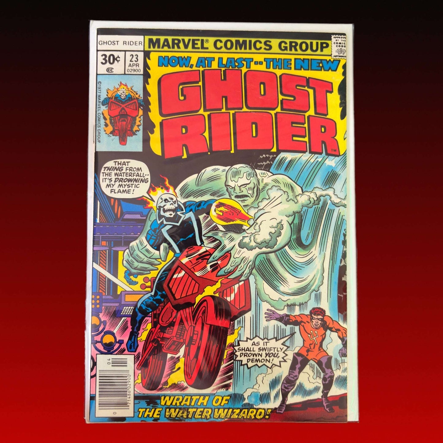 Ghost Rider #23 (1977) – Water Wizard | VF+ 8.5 0 Vintage Comics UK | Key Marvel & DC Issues from Silver & Bronze Age Redsters Comics Redsters Comics