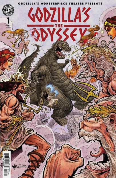 Godzilla’s The Odyssey #1 1:10 Christian Meesey Incentive Variant comic book cover