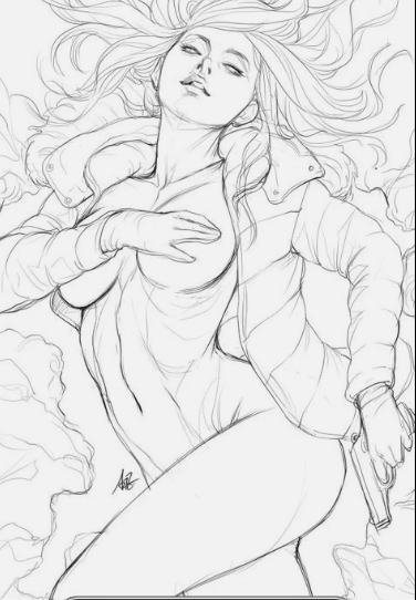 Gun Honey Doubles Down #1 Cover L Artgerm Inks Virgin Variant