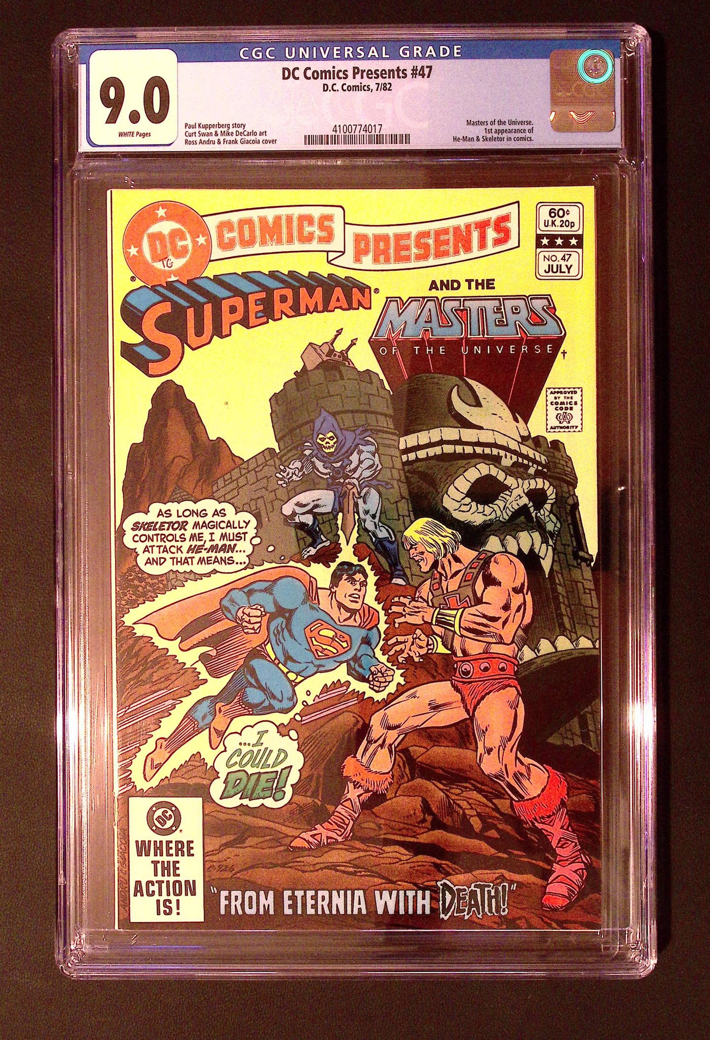 DC Comics Presents #47 CGC 9.0 1982 1st He-Man Skeletor/Masters of the Universe