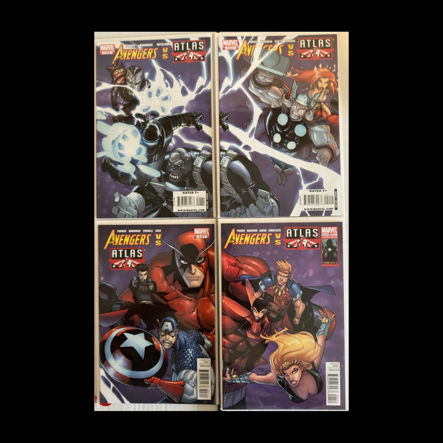 AVENGERS VS ATLAS #1-4 CONNECTING COVERS NM