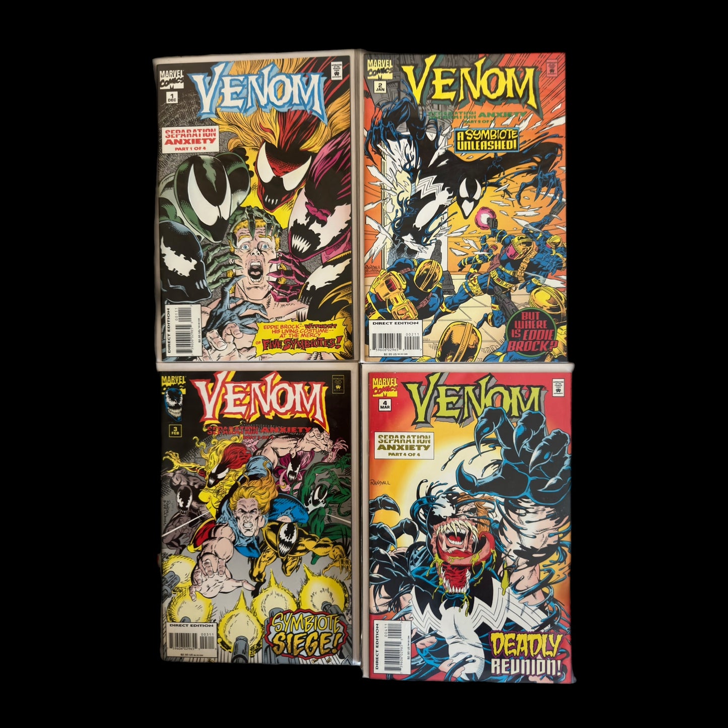 VENOM SEPARATION ANXIETY #1-4 MARVEL 1994 NM