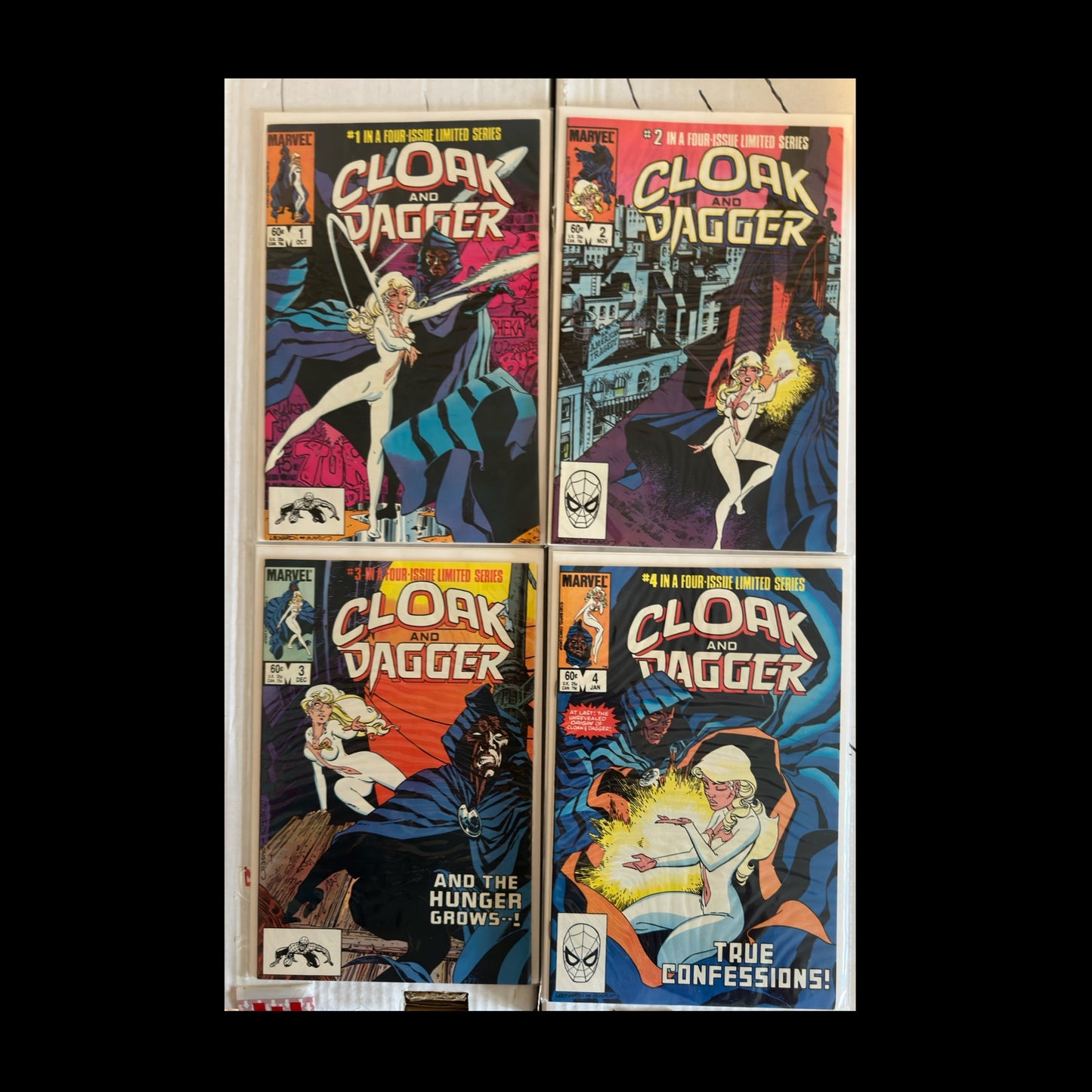 CLOAK AND DAGGER #1-4 COMPLETE RUN MARVEL 1983 FN/FN+