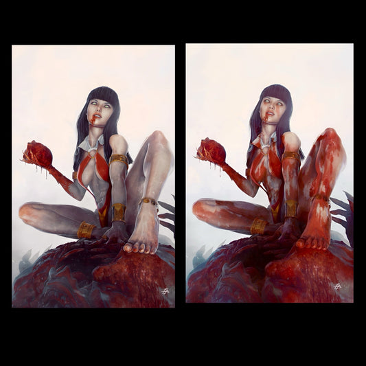 VAMPIRELLA DEAD REFLECTIONS #1 BJORN BARENDS BLOODY/EXCLUSIVE VIRGIN SET