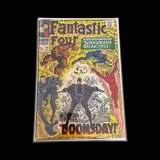 FANTASTIC FOUR #59 classic Jack Kirby cover