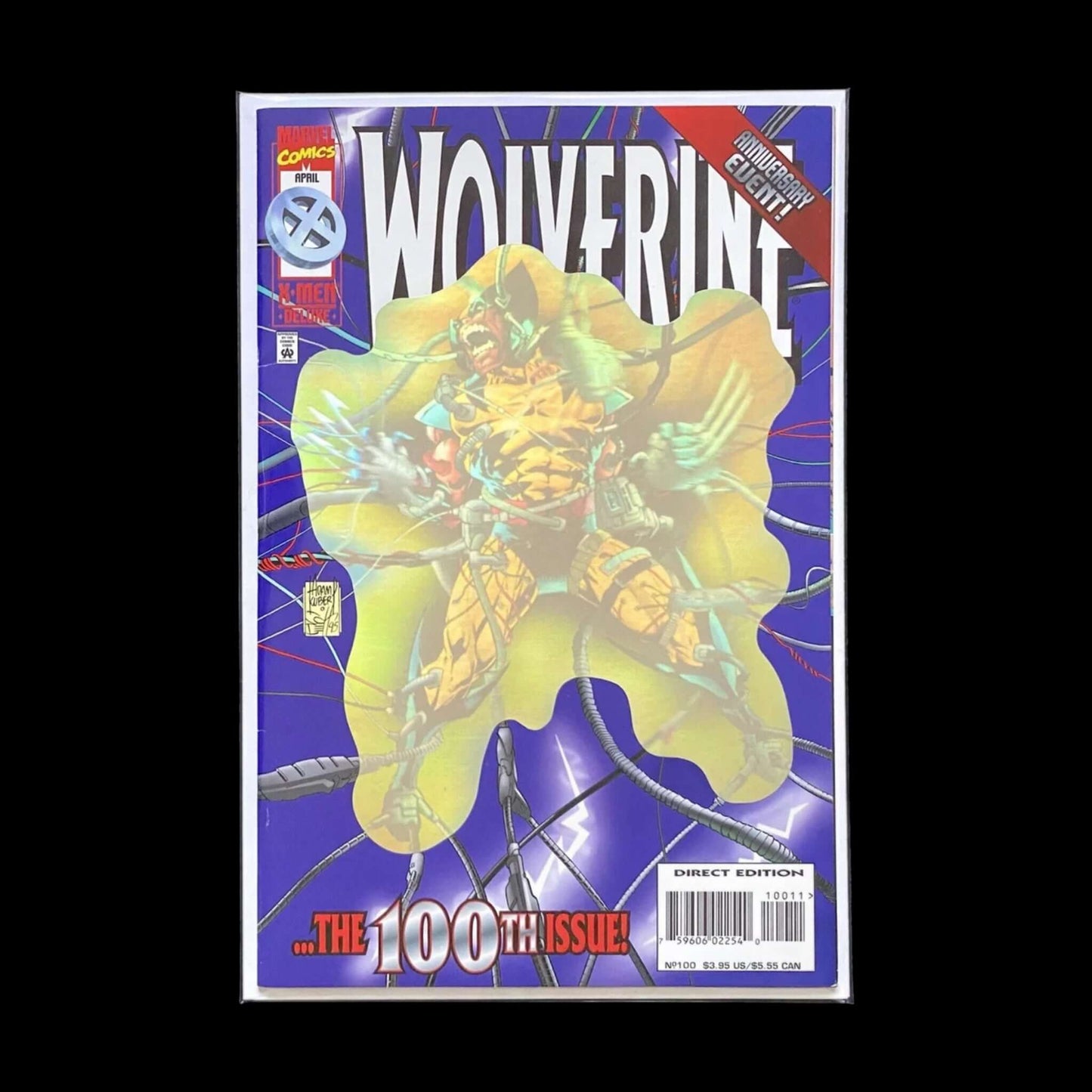 Wolverine #100 Hologram Variant Adam Kubert Cover (Marvel 1996)