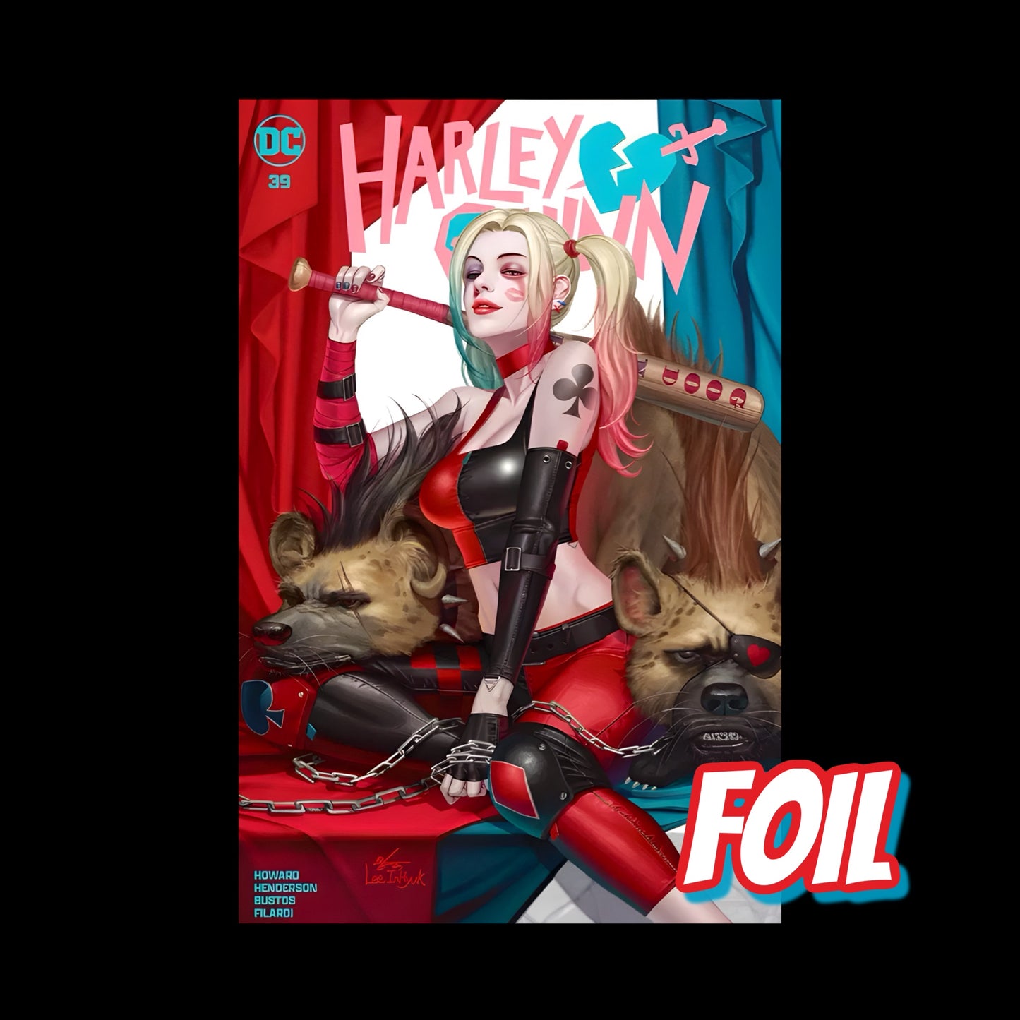 HARLEY QUINN #39 Inhyuk Lee FOIL Variant Cover LTD To ONLY 800 With COA