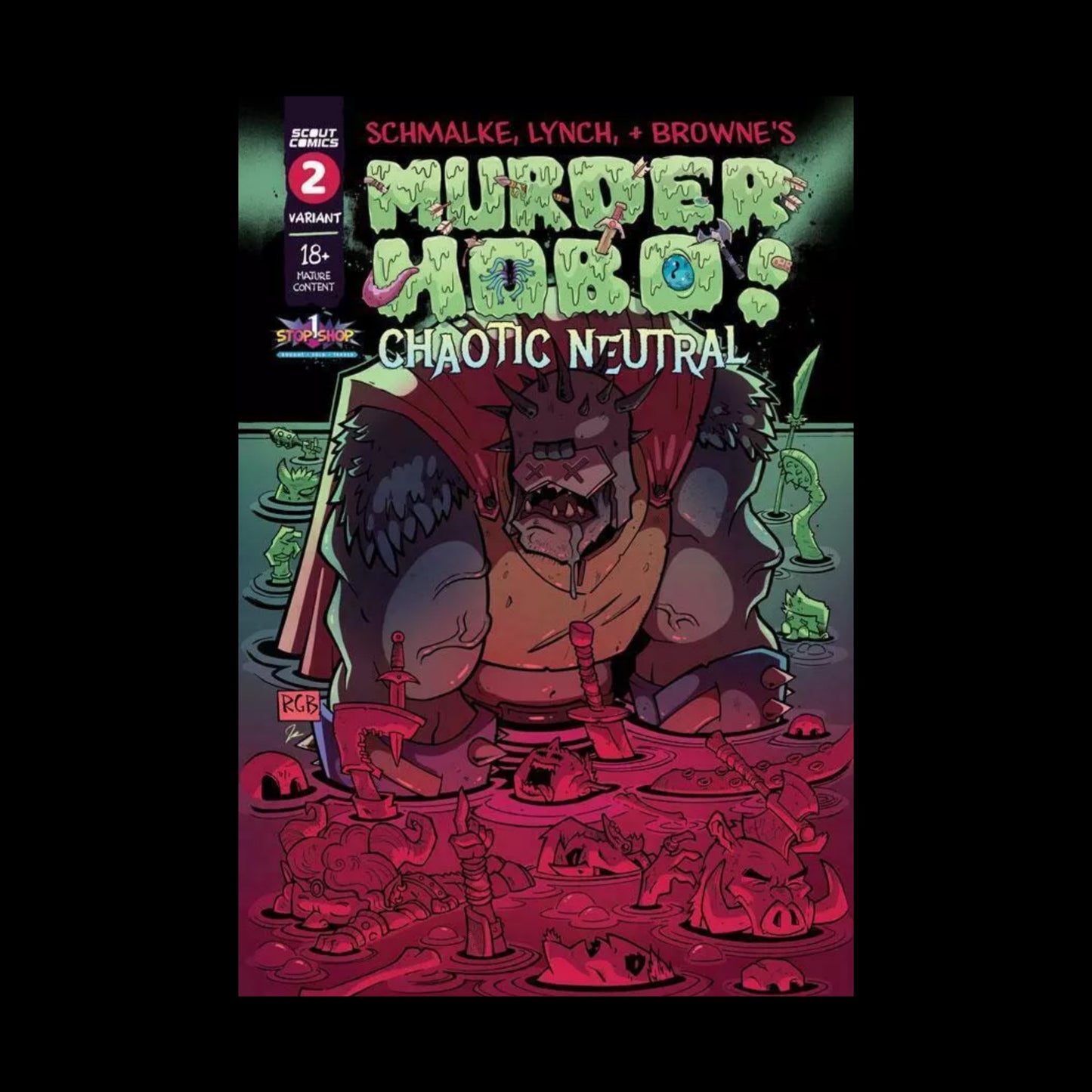 MURDER HOBO CHAOTIC NEUTRAL #2 RYAN BROWNE EXCLUSIVE VARIANT SCOUT COMICS