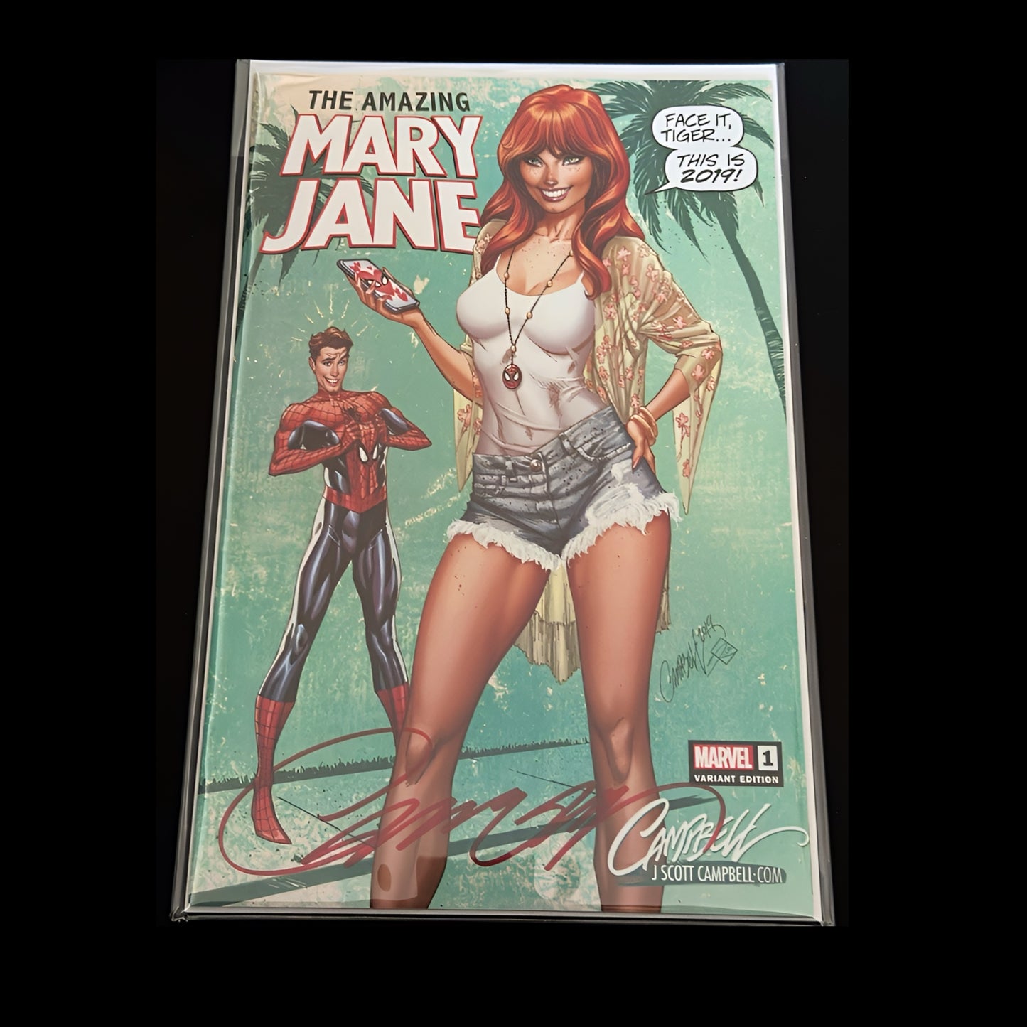 The Amazing Mary Jane #1 J Scott Campbell Exclusive Signed