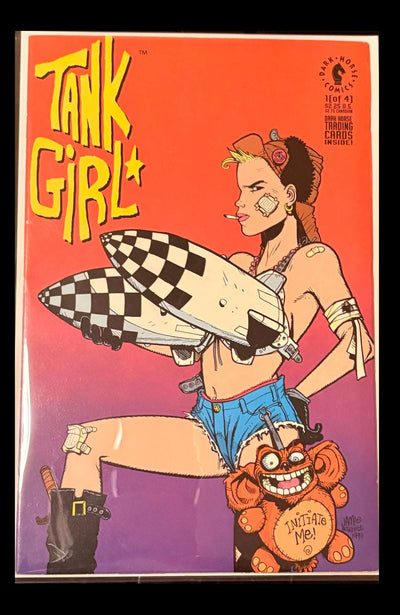 Tank Girl #1 Dark Horse Comics Trading Cards Attached Key 1st US app vf/vf+