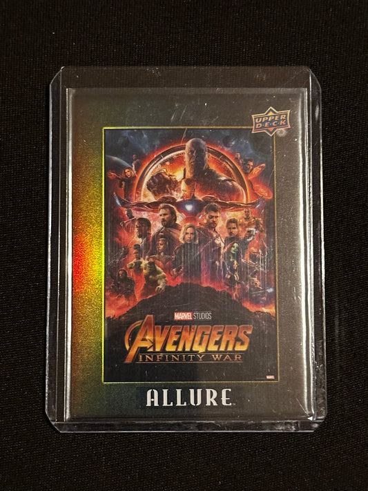 MARVEL ALLURE 2022 MOVIE POSTERS AVENGERS INFINITY WAR IN LIGHTS  INSERT MP-17 #81/99