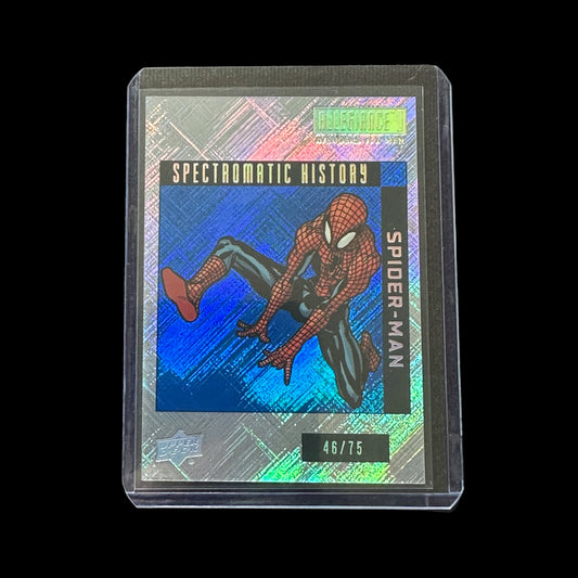 UPPER DECK 2023 ALLEGIANCE AVENGERS VS X-MEN - SPECTROMATIC  HISTORY - SPIDER-MAN/75