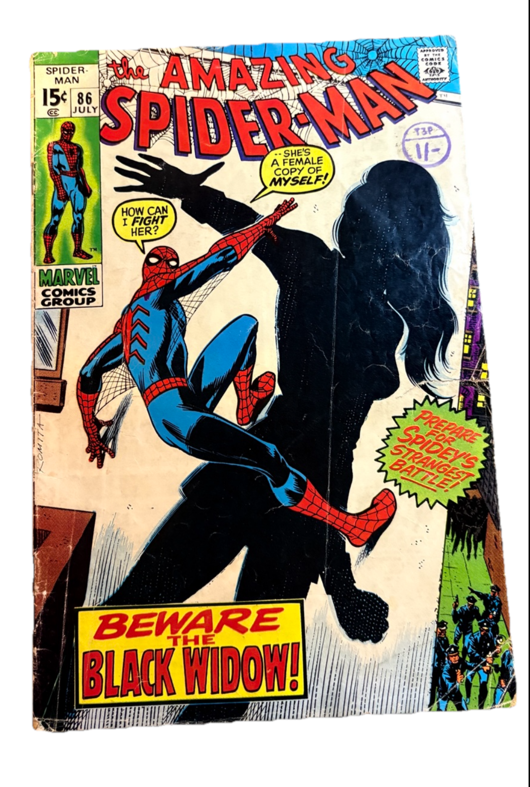 The Amazing Spider-Man #86 – “Beware the Black Widow!” (1970) 44 Vintage Comics UK | Key Marvel & DC Issues from Silver & Bronze Age Redsters Comics Redsters Comics