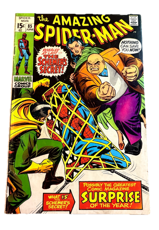 The Amazing Spider-Man #85 – “The Schemer’s Secret!” (1970) 34 Vintage Comics UK | Key Marvel & DC Issues from Silver & Bronze Age Redsters Comics Redsters Comics