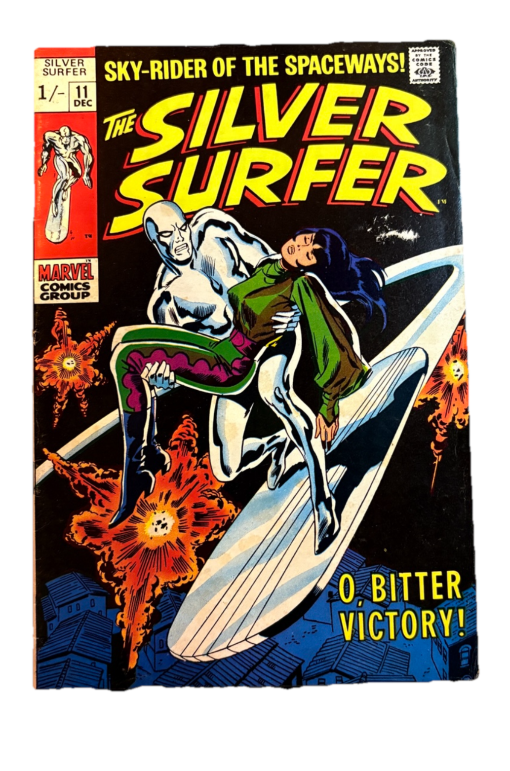Silver Surfer #11 – “O, Bitter Victory!” (1969) 39 Vintage Comics UK | Key Marvel & DC Issues from Silver & Bronze Age Redsters Comics Redsters Comics