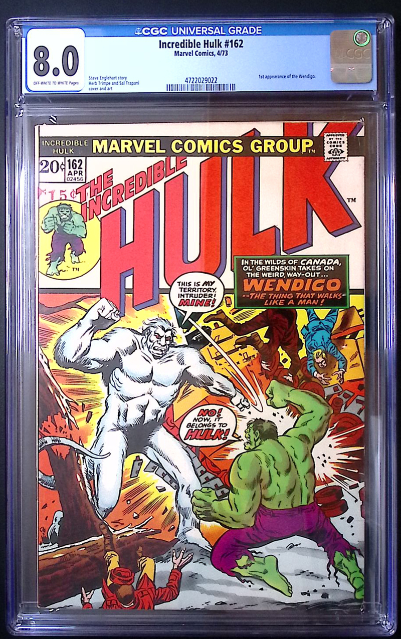 Incredible Hulk #162 CGC 8.0 – 1st Appearance of Wendigo