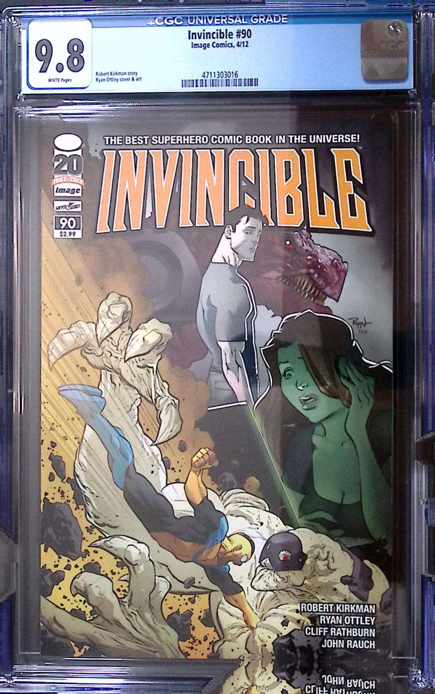 Invincible #90 CGC 9.8 White Pages – Family Ties Story Arc
