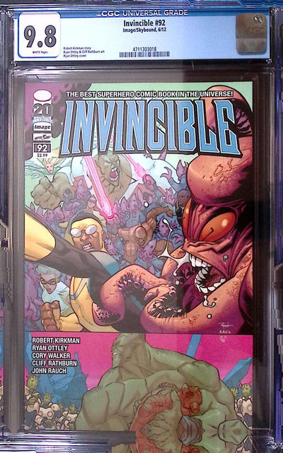 Invincible #92 CGC 9.8 White Pages – Robot & Monster Girl Storyline