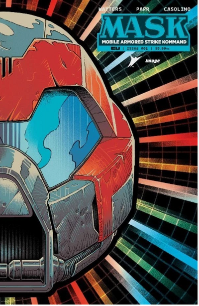 M.A.S.K. #1 Cover P Die Cut Foil Mask Variant