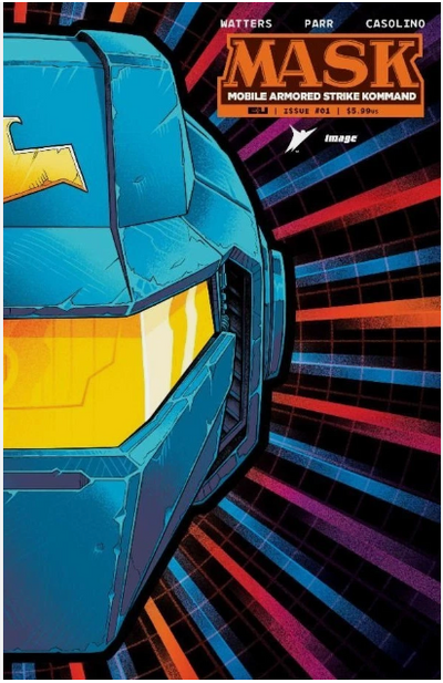 M.A.S.K. #1 Cover Q Die Cut Foil Mask Variant