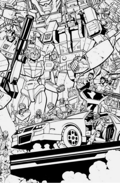 M.A.S.K. #1 Cover F Tom Reilly Black & White Connecting Variant
