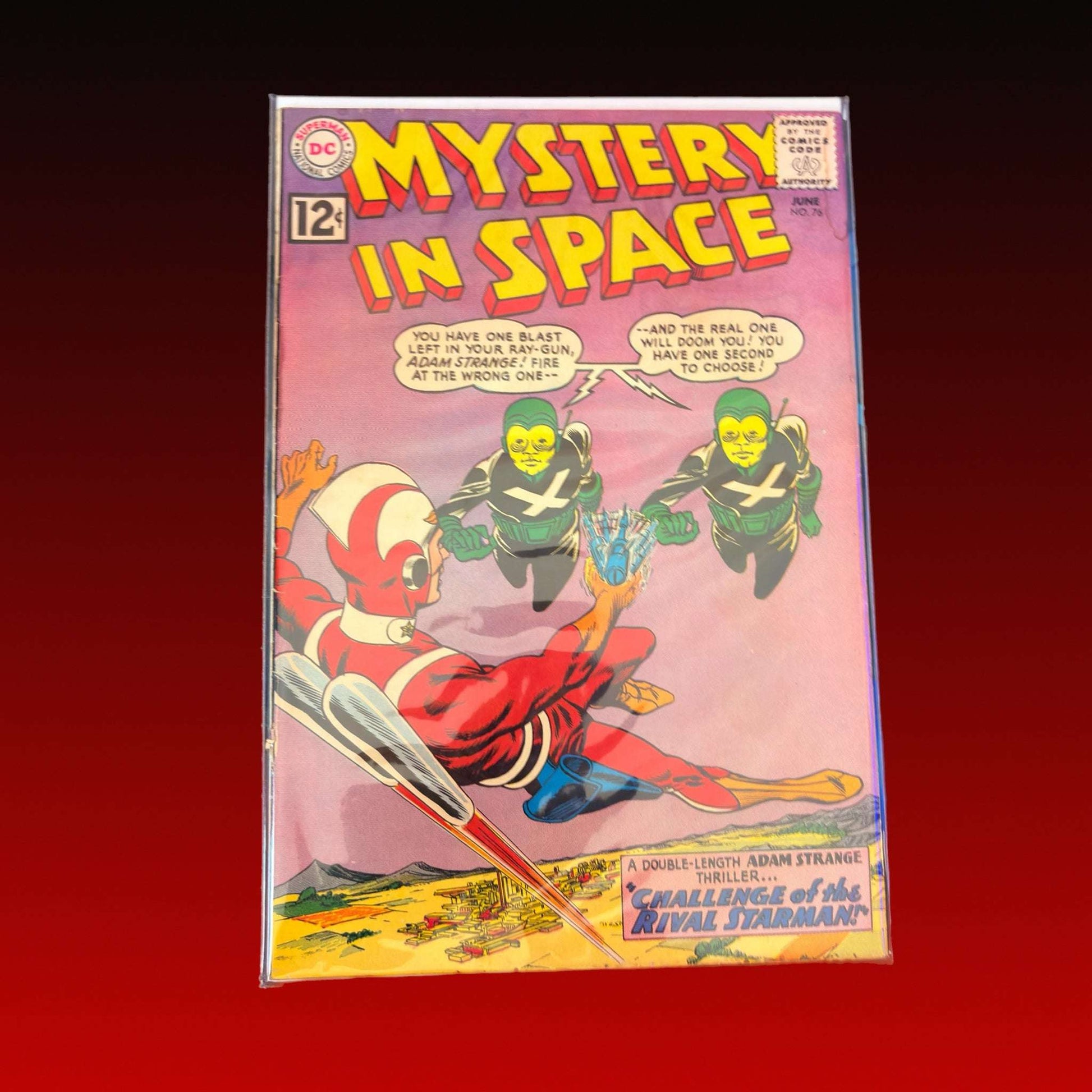 Mystery in Space #76 (1962) – Adam Strange “Challenge of the Rival Starman!” (VG) 30 Vintage Comics UK | Key Marvel & DC Issues from Silver & Bronze Age Redsters Comics Redsters Comics