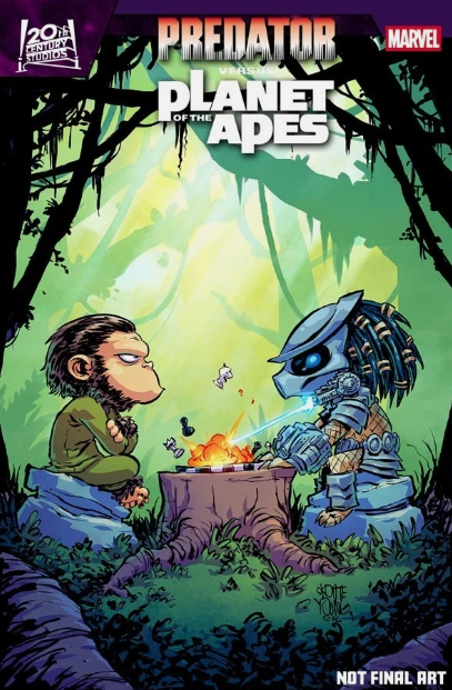 Predator vs. Planet of the Apes #1 – Cover E Skottie Young Variant – Marvel Comics – 2026