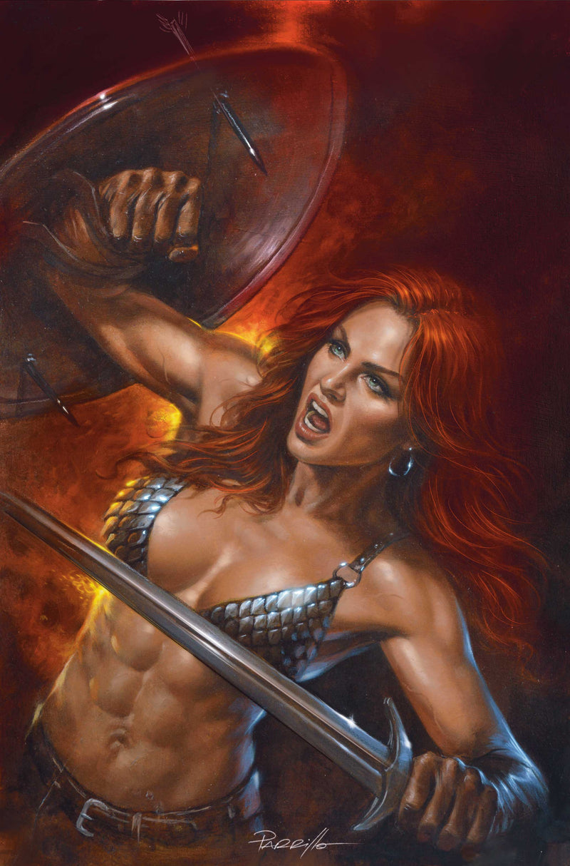 Red Sonja She Devil with a Sword #5 Cover F Lucio Parrillo Metal Premium Variant