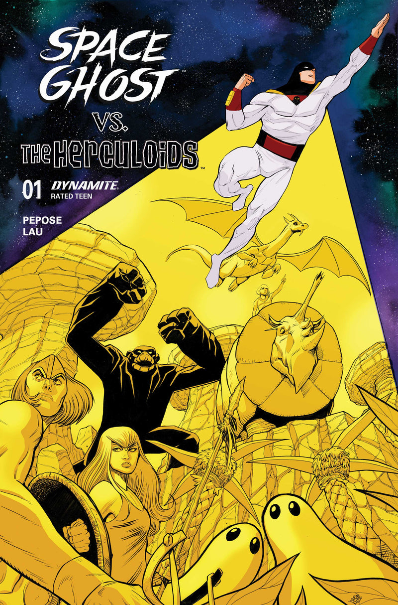 Space Ghost vs the Herculoids #1 Cover B Drew Moss Variant