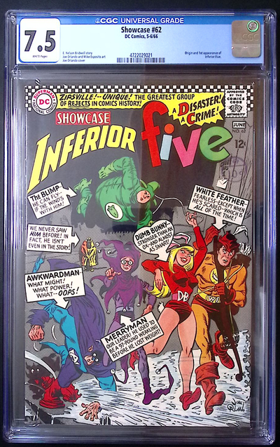 Showcase #62 CGC 7.5 – Origin & 1st Appearance of the Inferior Five