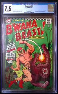 Showcase #67 CGC 7.5 – Origin & 1st Appearance of B’wana Beast 180 Redsters Comics Redsters Comics