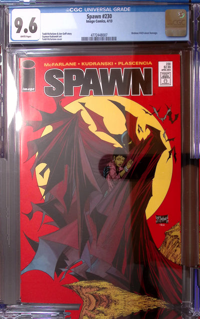 Spawn #230 Todd McFarlane Batman #423 Homage CGC 9.6 White Pages