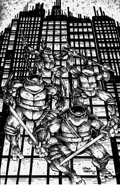 TMNT #20: 300th Special – Cover H 1:25 Eastman & Laird B&W Variant – IDW Publishing – 2026