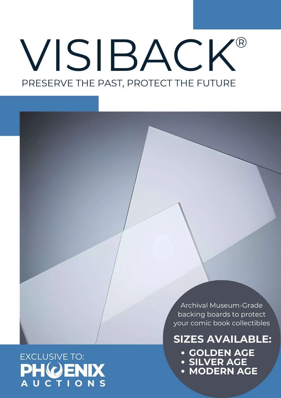 Visiback Silver (Standard) Backing Boards – 50 Pack 15 Comic Supplies Redsters Comics Redsters Comics