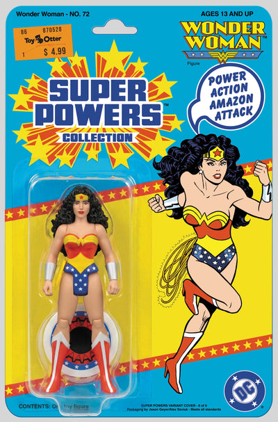 Wonder Woman #72 Facsimile Edition Cover B Jason Geyer & Alex Saviuk Wonder Woman Super Powers Card Stock Variant