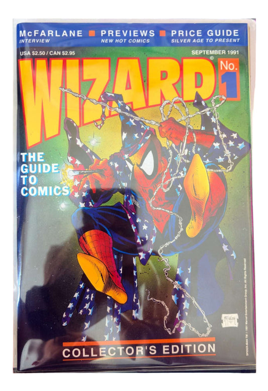 Wizard #1 – Collector’s Edition (1991) – Todd McFarlane Cover 100 Vintage Comics UK | Key Marvel & DC Issues from Silver & Bronze Age Redsters Comics Redsters Comics