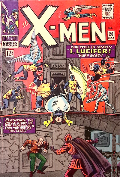 X-Men #20 (1966) – Professor X Origin / Lucifer Story – VG+