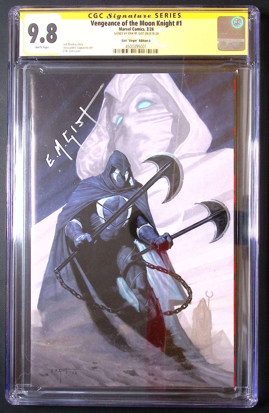 Vengeance of Moon Knight #1 CGC SS 9.8 | EM Gist Megacon Exclusive Virgin 150 CGC Signature Series Comic CGC Graded Comics for Sale in the UK Marvel Comics Redsters Comics