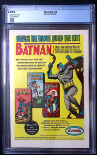 Showcase #62 CGC 7.5 – Origin & 1st Appearance of the Inferior Five 150 CGC Graded Comic CGC VAT Override DC Comics Redsters Comics