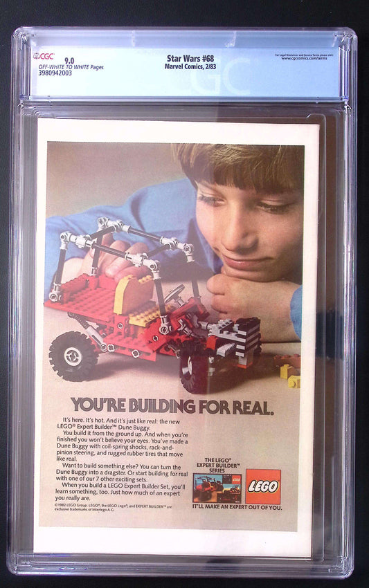 Star Wars #68 (1983) CGC 9.0 OW/WP | Marvel Comics Bronze Age 135 CGC Graded Comic CGC Graded Comics for Sale in the UK Marvel Comics Redsters Comics