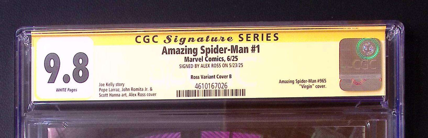Amazing Spider-Man #1 CGC 9.8 Signature Series – Alex Ross Sinister Six (2025) 280 CGC Signature Series Comic CGC Graded Comics for Sale in the UK Marvel Redsters Comics