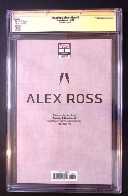 Amazing Spider-Man #1 CGC 9.8 Signature Series – Alex Ross Sinister Six (2025) 280 CGC Signature Series Comic CGC Graded Comics for Sale in the UK Marvel Redsters Comics