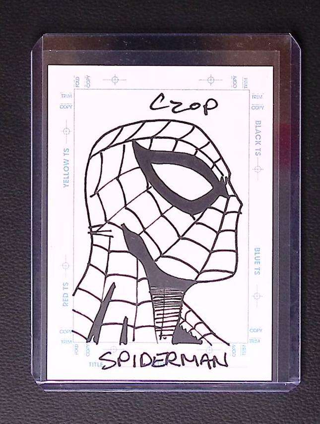 1998 Skybox Marvel Creators Collection Sketchagraph – Spider-Man by John Czop 220 Sketch card Graded Comic Cards UK | PSA 10 & CGC Marvel Cards For Sale Marvel Redsters Comics